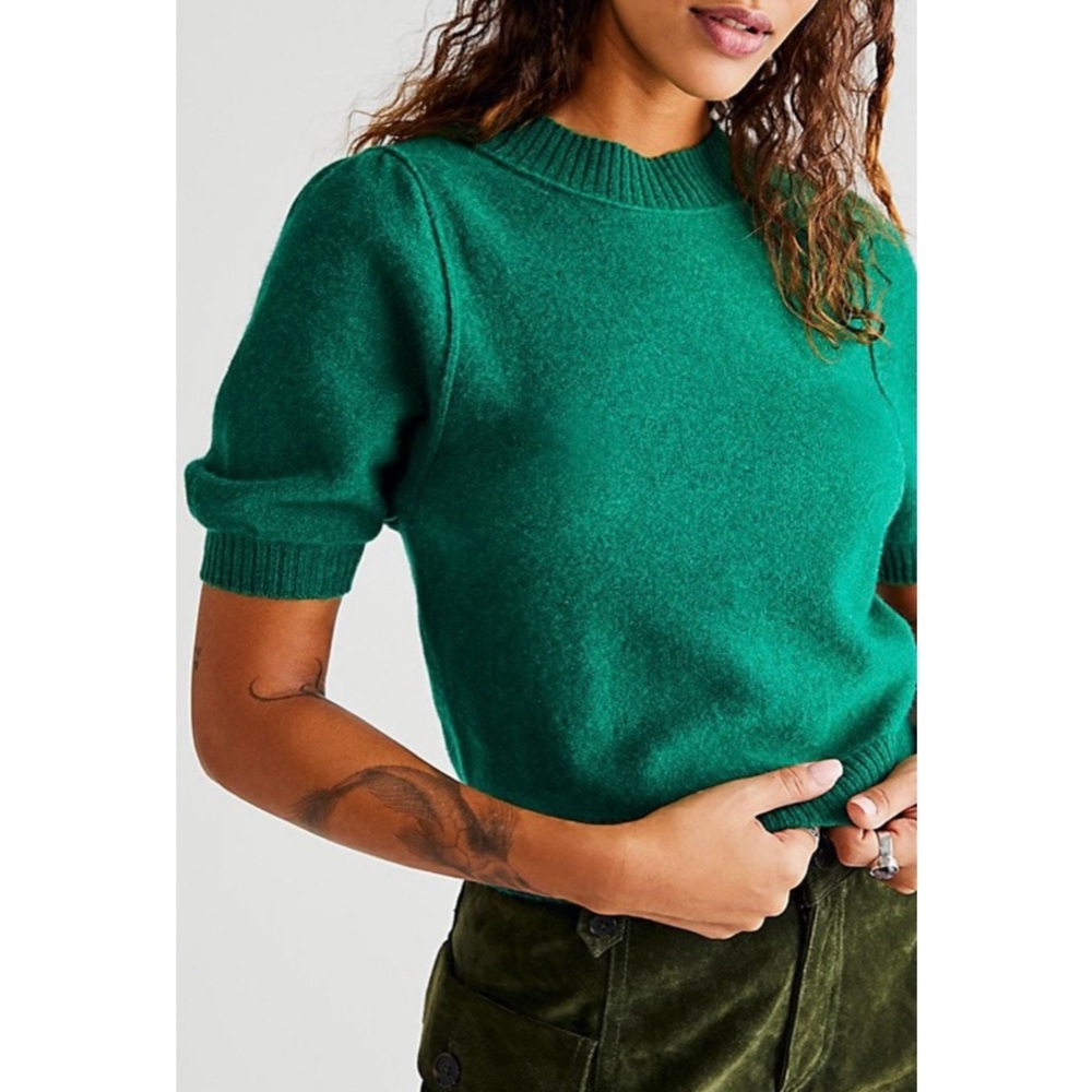 Free People Staycation Cashmere Pullover Ultra Marine